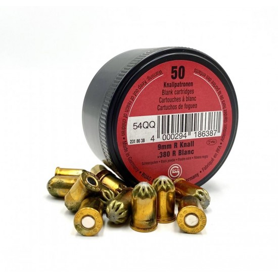 Geco 9mm R Knall feketelőporos riasztó töltény